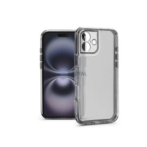 Haffner Matrix Clear kameravédős szilikon tok - Apple iPhone 16 Plus - átlátszó