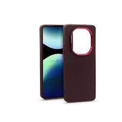   Haffner Frame szilikon tok - Xiaomi Redmi Note 14 Pro 5G/Note 14 Pro+ 5G - bíbor