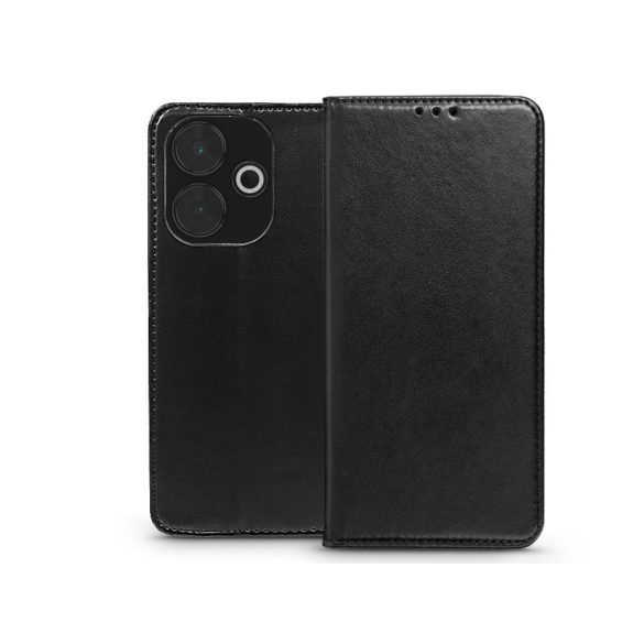 Xiaomi Redmi 13 4G/Redmi 13 5G oldalra nyíló tok - Smart Magnetic Book Flip - fekete