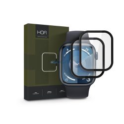   HOFI Hybrid Pro+ Glass - Apple Watch Series 7/8/9 (45 mm) üvegfólia - 2 db/cs - fekete