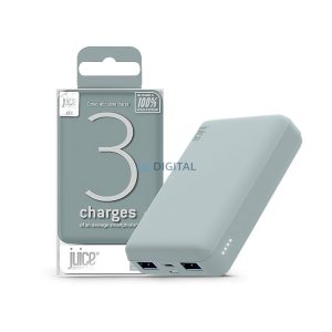 Juice ECO 3 powerbank - 2xUSB/Type-C - 10.000 mAh - éjfekete zöld