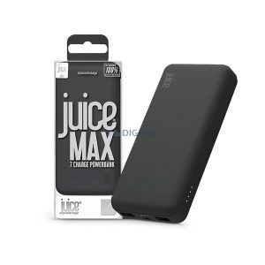 Juice hordozható külső akkumulátor / power bank - 20.000 mAh - Juice ECO MAX -  2xUSB + Type-C - fekete