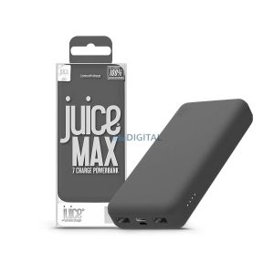 Juice hordozható külső akkumulátor / power bank - 20.000 mAh - Juice ECO MAX -  2xUSB + Type-C - szürke