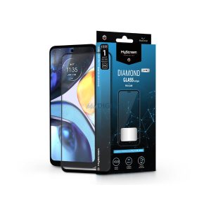 Motorola Moto G22 edzett üveg képernyővédő fólia - MyScreen Protector Diamond   Glass Lite Edge2.5D Full Glue - fekete