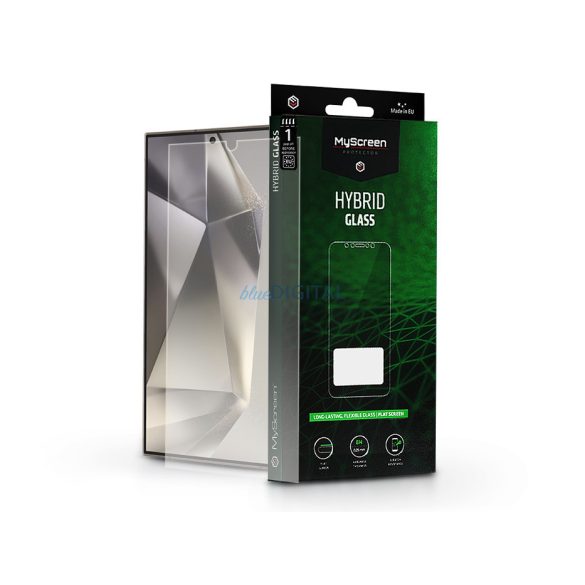 Samsung SM-S928 Galaxy S24 Ultra rugalmas üveg képernyővédő fólia - MyScreen    Protector Hybrid Glass Green - átlátszó