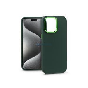 Haffner Frame szilikon tok - Apple iPhone 15 Pro Max - zöld