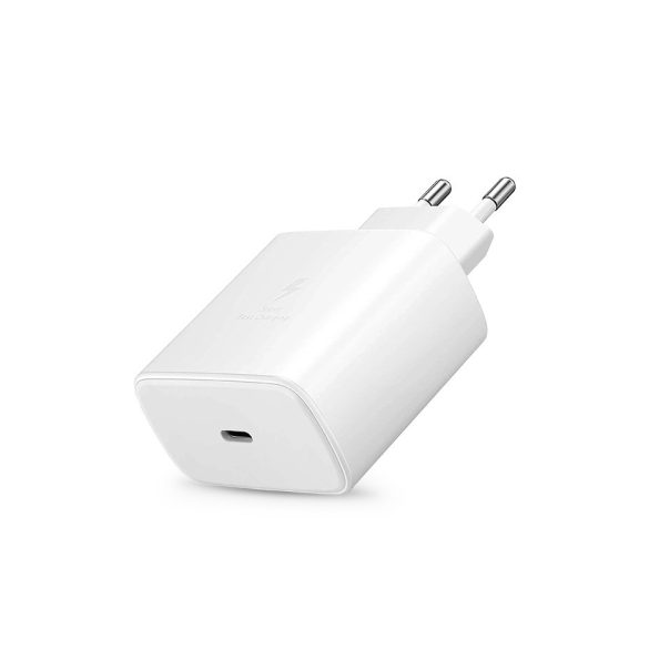 Samsung gyári USB hálózati töltő adapter Type-C bemenettel - 45W - EP-TA845EWE  PD.3.0 Super Fast Charging - fehér (ECO csomagolás)