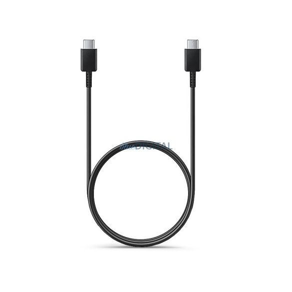 Samsung gyári USB Type-C - USB Type-C adat- és töltőkábel 180 cm-es vezetékkel -3A - EP-DW767JBE - fekete (ECO csomagolás)