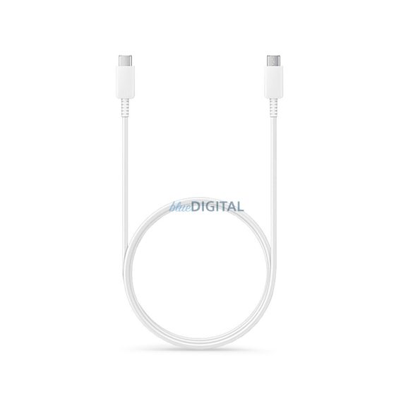 Samsung gyári USB Type-C - USB Type-C adat- és töltőkábel 180 cm-es vezetékkel -3A - EP-DW767JWE - fehér (ECO csomagolás)