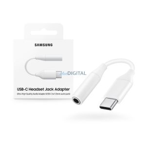 Samsung gyári Type-C - 3,5 mm jack átalakító adapter - Samsung EE-UC10JUWEGUS - fehér