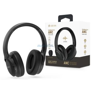Devia EarBass Pro1 ANC Bluetooth sztereó fejhallgató beépített mikrofonnal - fekete