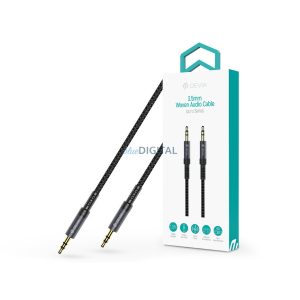 Devia iPure Series Woven AUX 3,5/3,5mm jack audio kábel 1m - fekete