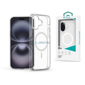 Devia Pure Clear Magnetic ütésálló tok - Apple iPhone 16 Plus - átlátszó