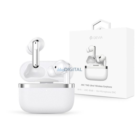 Devia TWS-Ultra-1 ANC Bluetooth sztereó headset - fehér