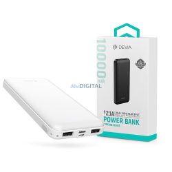   Devia Kintone Series V3 - 2xUSB + Type-C + microUSB - powerbank - 10.000 mAh - fehér