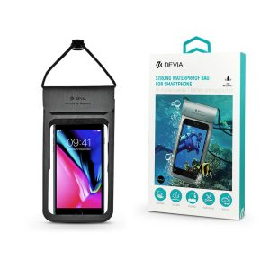 Devia univerzális vízálló védőtok max. 7'' méretű készülékekhez - Devia Strong  Waterproof Bag For Smartphone - fekete