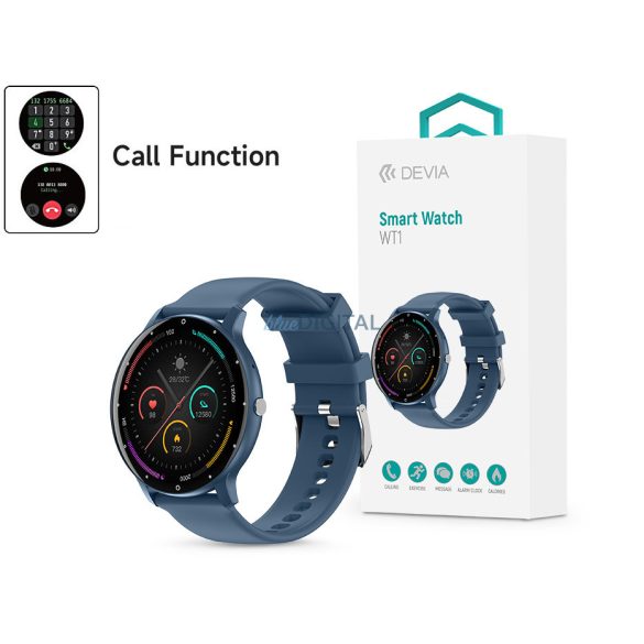Devia WT1 Smart Watch okosóra - kék