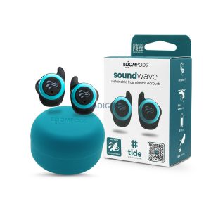 Boompods TWS Bluetooth sztereó headset v5.3 + töltőtok - Boompods Soundwave     Ocean TWS with Charging Case - kék