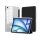 Apple iPad Air 13 (2024) tablet tok (SmartCase) on/off funkcióval, Apple Pencil tartóval - Tech-Protect Hybrid - fekete/átlátszó (ECO csomagolás)