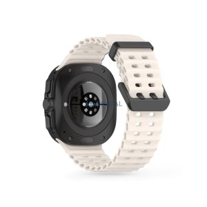 Tech-Protect IconBand Pro - Samsung Galaxy Watch Ultra (47 mm-es) szilikon sportszíj - fehér