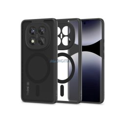   Tech-Protect Magmat Magsafe szilikon tok - Xiaomi Redmi Note 14 Pro+ 5G - fekete/átlátszó