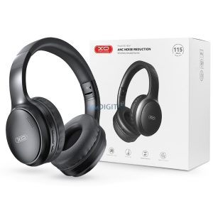 XO BE41 ANC Noise Reduction Bluetooth sztereó fejhallgató mikrofonnal - fekete