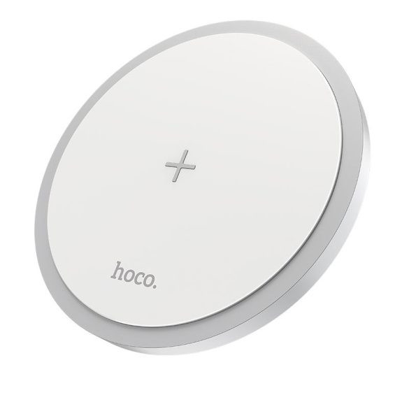 HOCO Qi univerzális vezeték nélküli töltő állomás - 15W - HOCO CW26 Wireless    Fast Charger - fehér