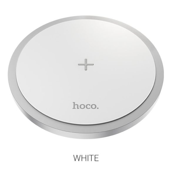 HOCO Qi univerzális vezeték nélküli töltő állomás - 15W - HOCO CW26 Wireless    Fast Charger - fehér