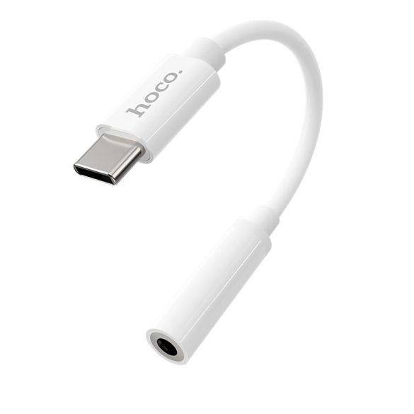 HOCO USB Type-C - 3.5 mm jack adapter - HOCO LS30 Type-C Digital 3.5 Audio      Converter - fehér