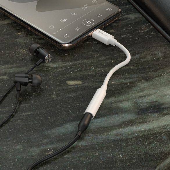 HOCO USB Type-C - 3.5 mm jack adapter - HOCO LS30 Type-C Digital 3.5 Audio      Converter - fehér