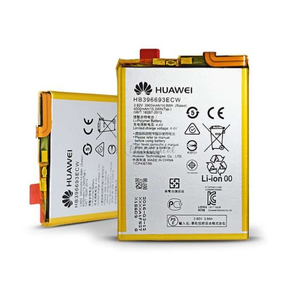 Huawei Mate 8 gyári akkumulátor - Li-polymer 4000 mAh - HB396693ECW (ECO csomagolás)