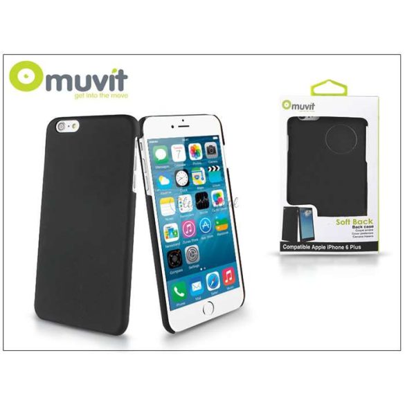 Apple iPhone 6 Plus/6S Plus hátlap - Muvit Soft Back - fekete