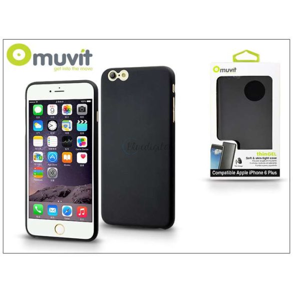 Apple iPhone 6 Plus/6S Plus hátlap - Muvit ThinGel - fekete