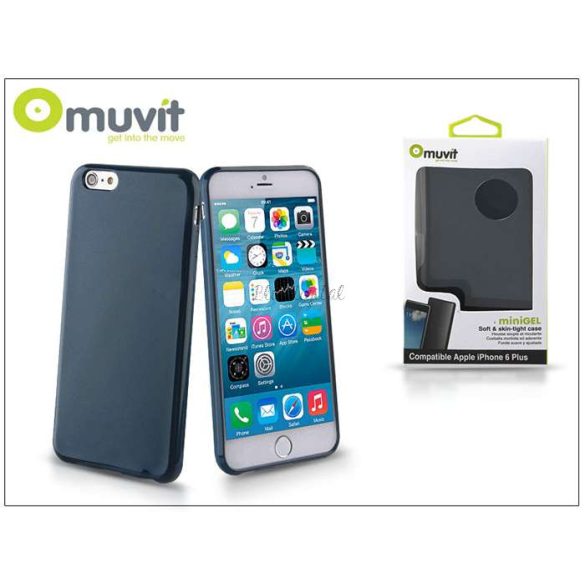 Apple iPhone 6 Plus/6S Plus hátlap - Muvit miniGel - kék