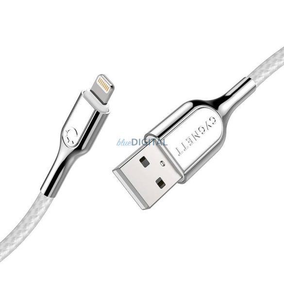 Lightning kábel USB Cygnett Armor 2.4A 12W 0,1m (fehér)