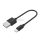 Kábel USB Lightning Cygnett 12W 0.1m (fekete)