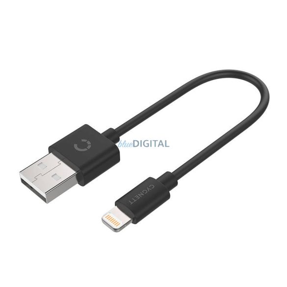 Kábel USB Lightning Cygnett 12W 0.1m (fekete)