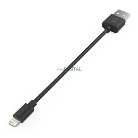 Kábel USB Lightning Cygnett 12W 0.1m (fekete)