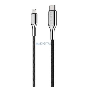 Kábel USB-C Lightning Cygnett Armor 12W 1m (fekete)