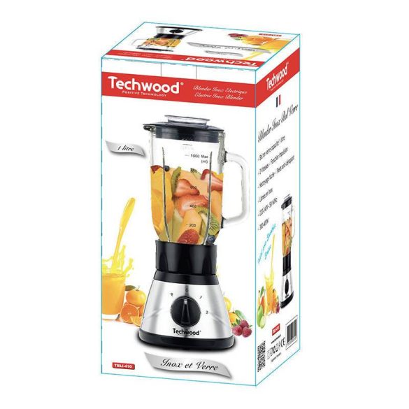 Techwood TBLI-410 csészés turmixgép (fekete)