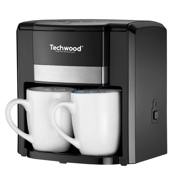 Techwood 2 csészés pour-over kávéfőző (fekete)