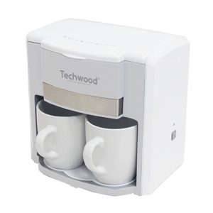 Techwood 2 csésze pour-over kávéfőző (fehér)