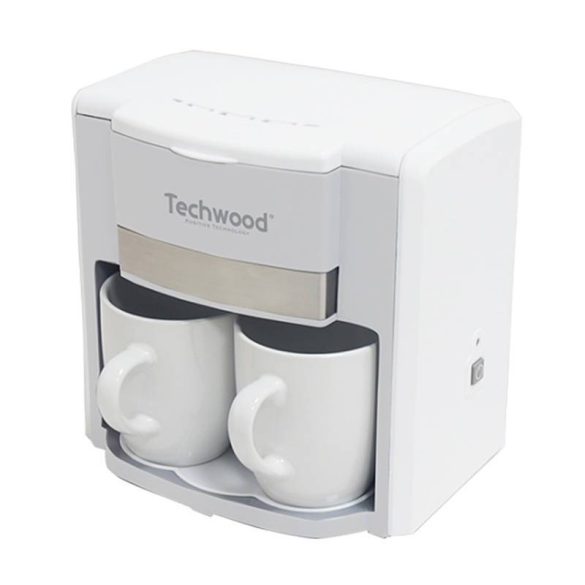 Techwood 2 csésze pour-over kávéfőző (fehér)