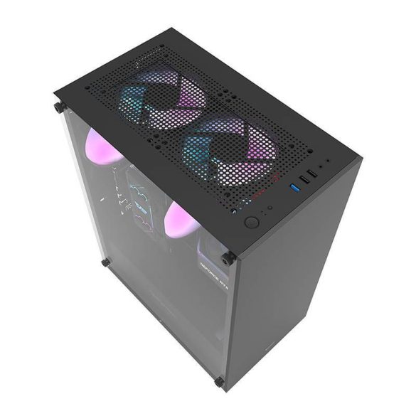 Számítógépház Darkflash DK100 (fekete)
