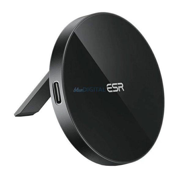 ESR HaloLock MagSafe vezeték nélküli töltő kitámasztóval (fekete)