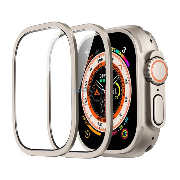 ESR tok + kijelzővédő Apple Watch Ultra 49mm - titánszürke