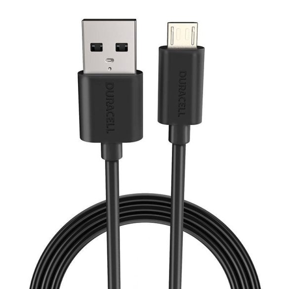 Kábel USB-ről Micro USB-re Duracell 1m (fekete)