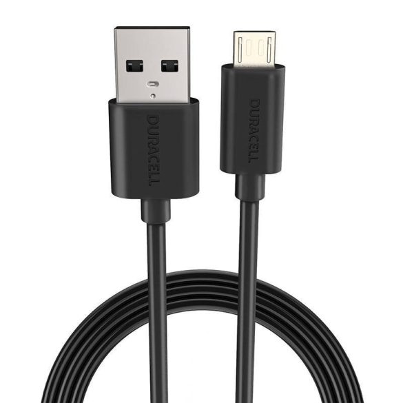 Kábel USB-ről Micro USB-re Duracell 2m (fekete)