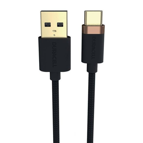 Duracell USB kábel USB-C 2.0 1m (fekete)