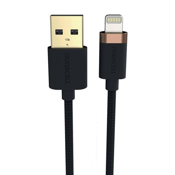 Duracell USB-C kábel Lightninghoz 1m (fekete)